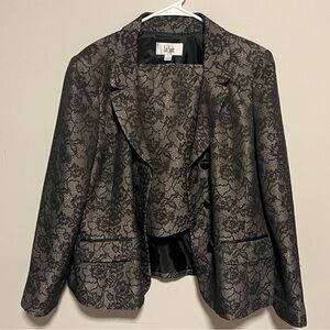 Le Suit Elegant Skirt-Suit Set